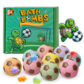 'S Bath Ball Gift Set, 9 Handmade Soccer Bubble Bath Effervescent Balls/containing Surprise Toys, Holiday Party Gifts, Ideal Birthday Gifts For And