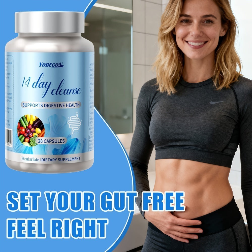 14-Day Gut And Colon Health | Advanced Formula With Senna, MCT Oil & Psyllium Husk Daily Digestive Care Capsules For Men & Women For Smooth & Regular Digestive Rhythm Born For Digestive Comfort