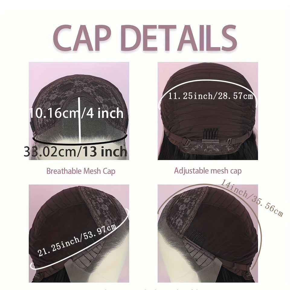 13*4 Straight Lace Front Wigs Lace Front Synthetic Fiber Wigs for Glueless Lace Frontal Wig Pre Plucked with Hair Hairline