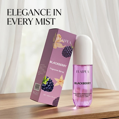 Vanilla Blackberry Perfume Spray for Women 1.7 oz - Alcohol-Free Body Hair Mist EDT, Sweet Gourmand Fruity Amber Musk Long Lasting Feminine Fragrance, Single or 2-Pack Gift