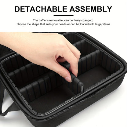 Barber Tool Case Portable Hard Case for Hair Clippers Trimmers Beauty Tools Organizer Travel Storage Bag Barbershop Styling Kit Carrying Case for Grooming Tools