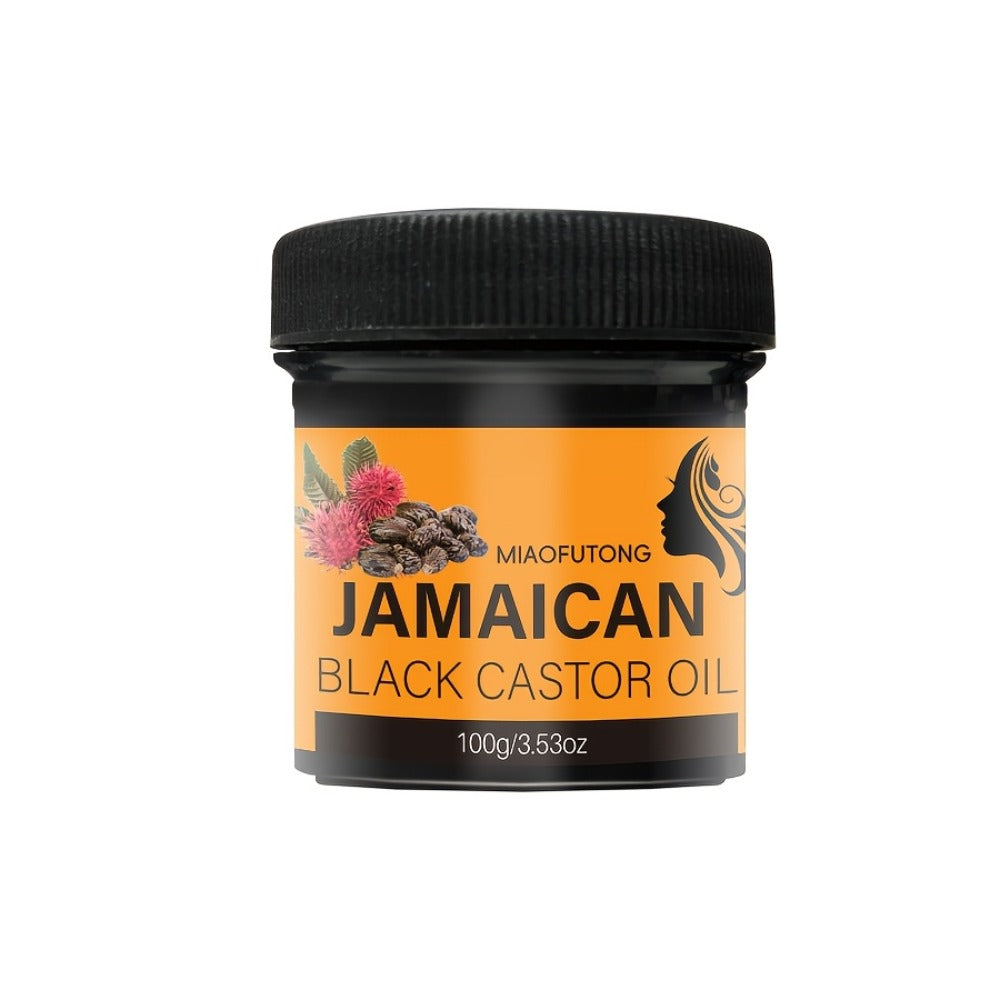 Black Castor Oil Hair Milk 5pcs — 100% Jamaica Pure Cold-Pressed Castor Oil for Deep Moisturizing, Curly Hair Care & Frizz Control | Prevents Dryness, Split Ends & Knots