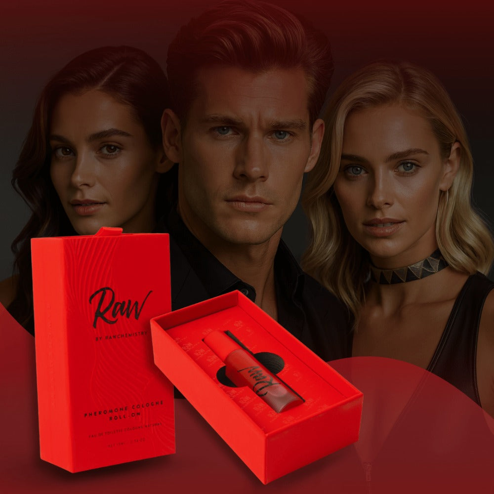 RawChemistry Raw Cologne Roll-On for Men | Pheromone Infused | Easy Application | Boosts Confidence & Attraction | Long-Lasting & Bold Scent
