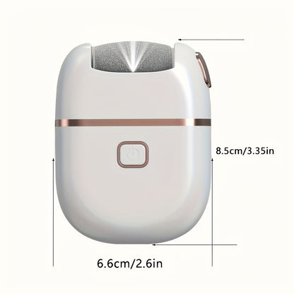 Electric Foot Grinder Rechargeable 3 Grinding Heads 2 Speed Settings USB Charging Portable Callus Remover for Cracked Dry Skin Dead Skin Removal Pedicure Tool