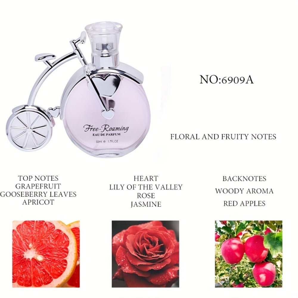 Womens Perfume Eau de Parfum Long Lasting Floral Fruity Fragrance 50ml - Romantic Date Night Party Gift Scent for Women QZ 6909B