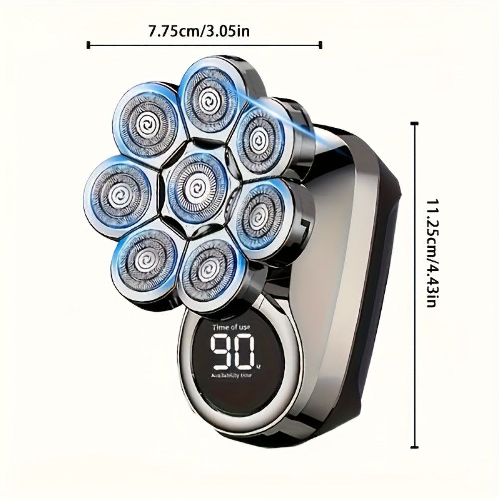 9D Electric Head Shaver for Bald Men, Upgraded 5-In-1 Head Shaver for Bald Men, Grooming Kit Electric Shaver for Men, Cordless Rechargeable Bald Head Razor for Home&Travel Gift Good, Valentine'S Day Gift