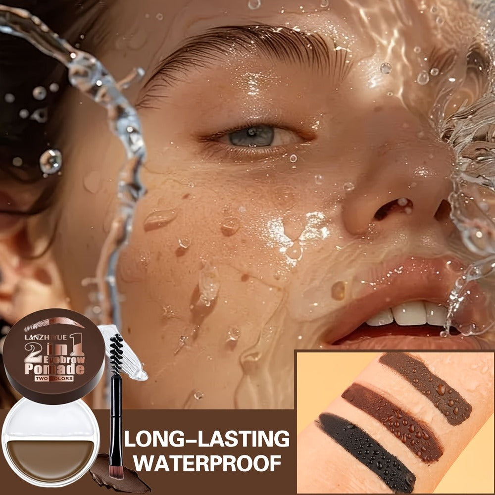 3D Eyebrow Pencil Microblading Brow Pen - Waterproof Sweat-Proof Long-Lasting Bold Precise Brow Definer with Brush Applicator for All Skin Types Natural Look