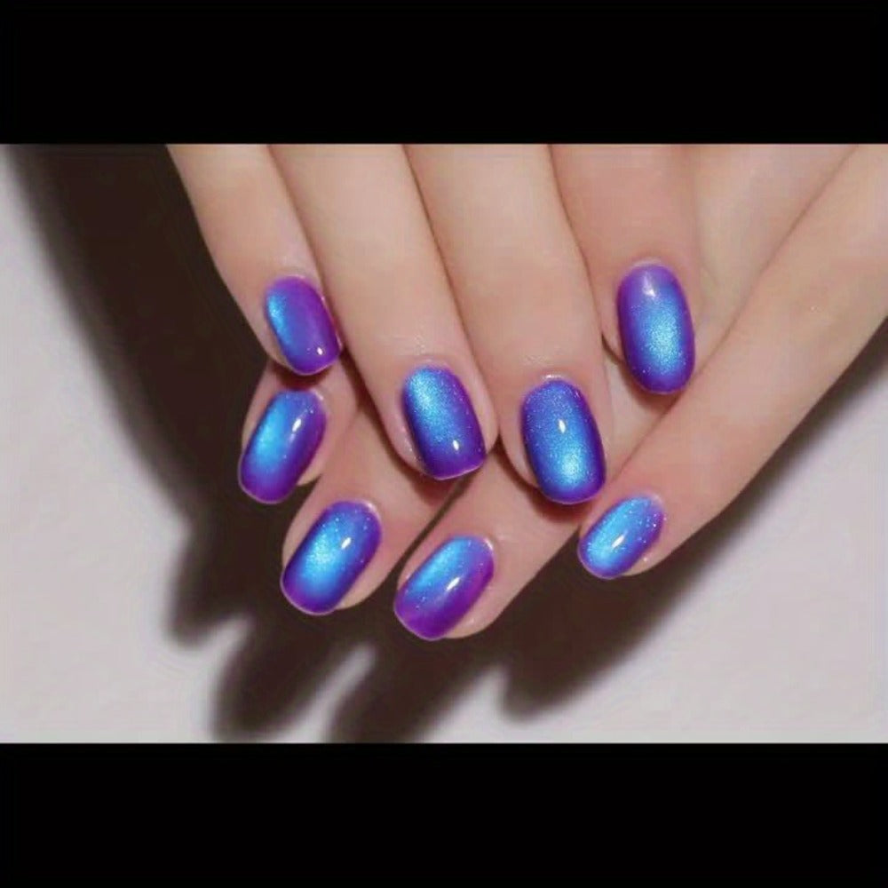 Cat Eye Nail Trends 2025 Holographic Nail Art 6pcs/Set 0.51oz Reflective Cat's Eye Magnetic Nail Gel Soaking LED Gel Salon Female Nail Art Tools Fashion Nail Gel