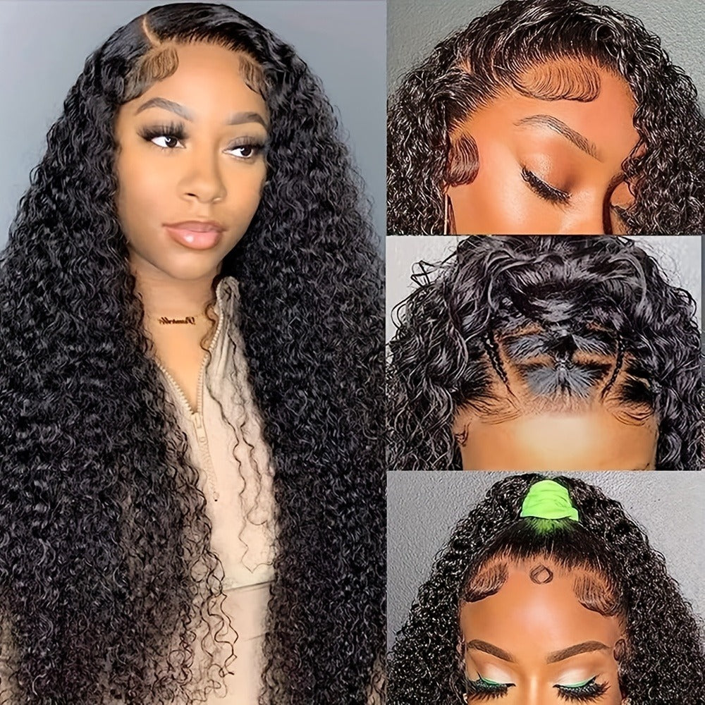 Lace Front Wig Human Hair 13x4 HD Lace Frontal Body Wave Wig Pre Plucked Glueless 180% Density Natural Hairline for Women