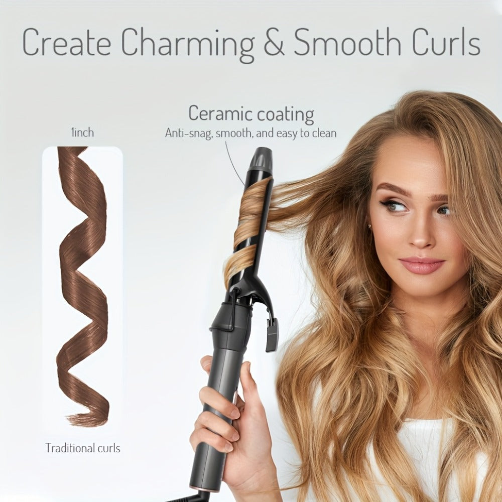 Straightening Comb And Curling Iron Set, Hair Curler, Hair Straightening Brush Flat Iron for Women, Anti-Scald, Quick, Precise Temperature Control, Auto Shuts Off, Suitable for Home, Office And Travel, Gifts for Birthday, Wow Hair Products