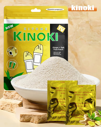 Foot Detox Pads 30PCS Bamboo Vinegar Ginger Powder Natural Moisturizing Deep Cleansing Foot Pads - Plant Ingredient Foot Massage Patches for Home Office