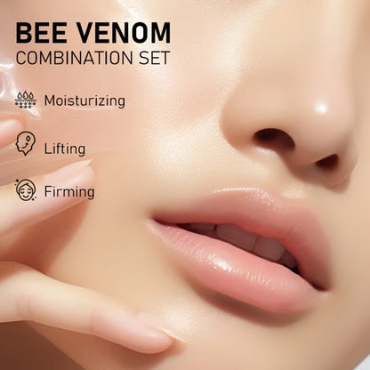 Honey Skincare Set 4pcs Natural Plant-Based - Hyaluronic Acid & Squalane Body & Face Care Kit for All Skin Types - Gentle Moisturizing Skin Care Gift Set Women