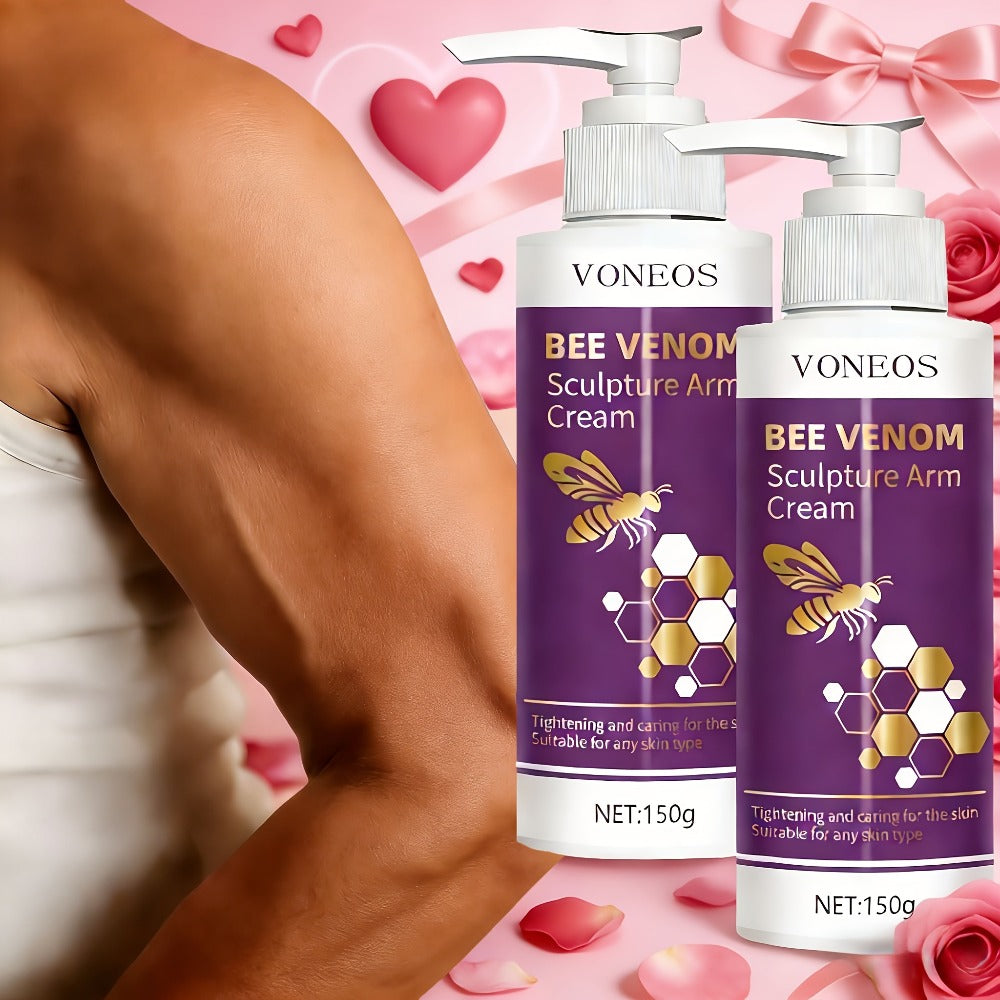 [3-day Quick Tightening] 1/2 Bee Venom Sculpture Arm Cream, Moisturizing And Firming, Immediately Firming Sagging Skin, Suitable for Arms, Abdomen, Thighs, And Buttocks, Firming Skin, Lifting, Improving Skin Sagging, Aging, And Accumulation Phenomena