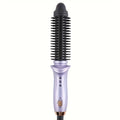 Heated Curling Brush with a Thermal Design, Comb, Ceramic Curling Iron, Volumizing Round Brush, And a Travel-Friendly Hair Curler