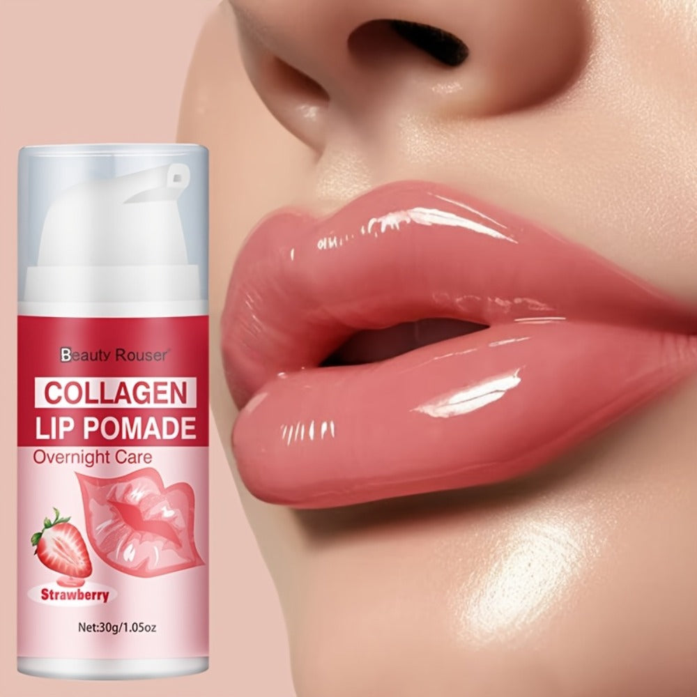 [Lip Essence Hydration] 30g Collagen Moisturizing Lip Essence - Plumps Lips, Day and Night Lip Care, Deep Hydration, Nourishes Dry Lips, Long-Lasting Moisture, Reveals -Clear, Hydrated Lips, Suitable for All Skin Types