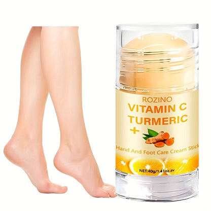Turmeric & Vitamin C Skincare Set 5pcs - Hydrating Brightening Moisturizing Cream for Face Hand & Foot Care Instant Hydration Plumping Softening Smoothing