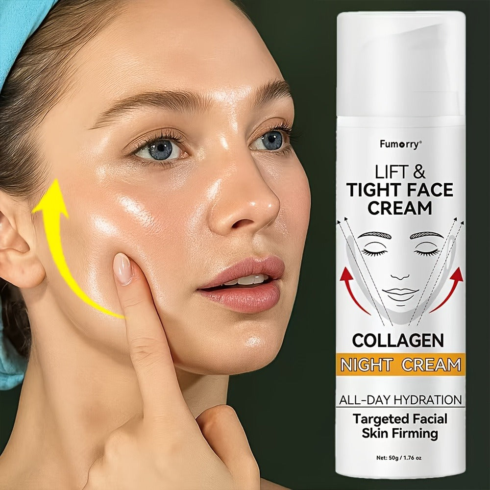 Collagen Lift & Tight Night Cream, Firming Face Cream | Hydrating Cream | Moisturizing Cream, Snail Mucin Soft & Elastic