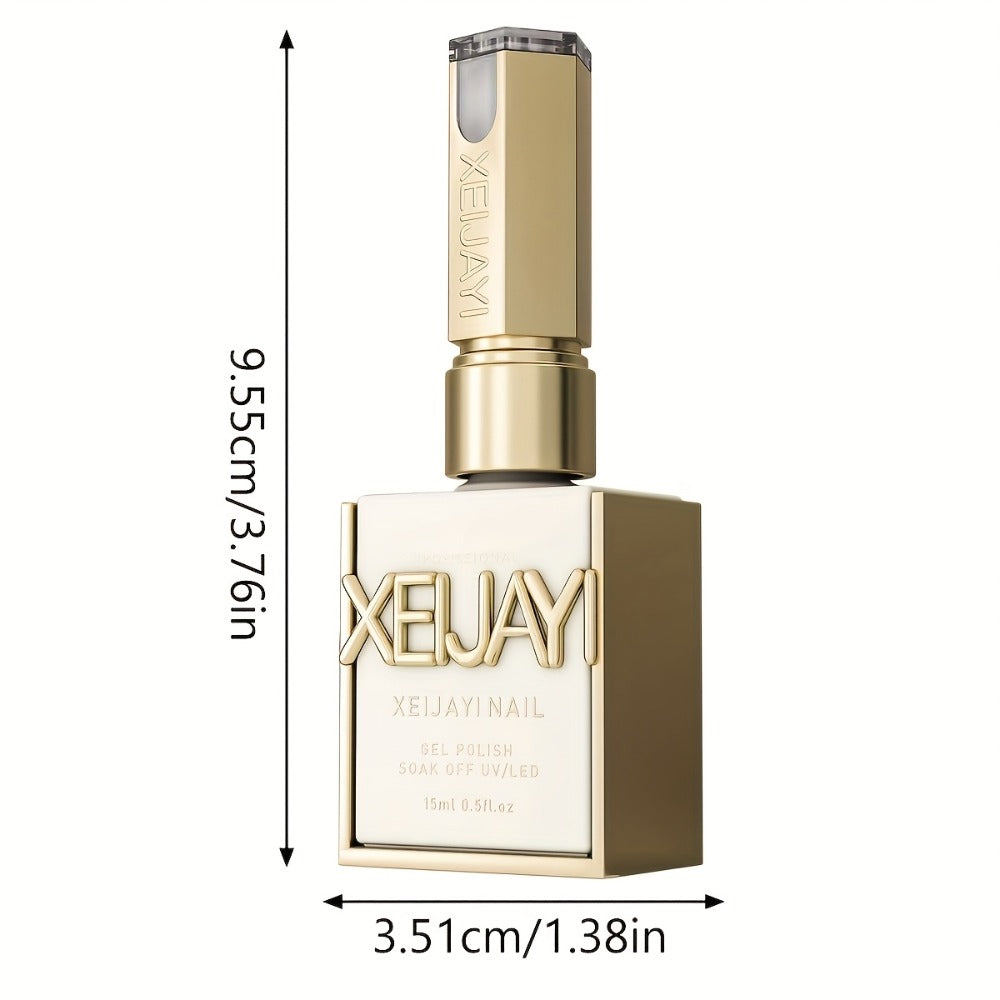 2pcs XEIJAYI 0.51oz Gel for Nail Extension Base Glue, 4-In-1 Leveling Reinforcement Sealing Layer, Alcohol-Free, for Nail Salons, Adult Use