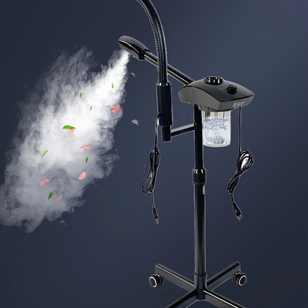 Professional Facial Steamer, 2-In-1 Ozone Facial Steamer on Wheels with 3X Magnifying Lamp, Time Preset Function Design for Face Sauna Spa Personal Care Use at Home, Valentine'S Gifts, Valentine'S Day Gift for Her