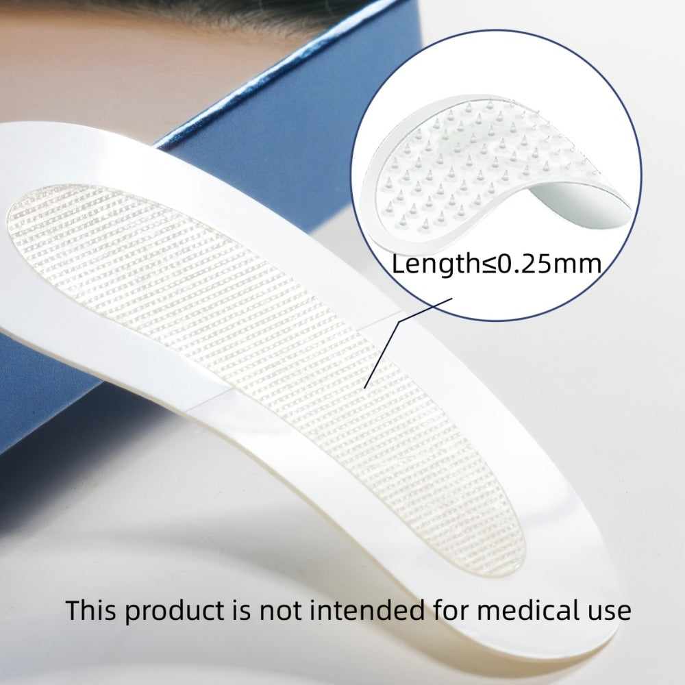 ECEG 3 Boxes Dissolving Microcrystal Patches for Under Eye And Nasolabial Fold, Hydrating Hyaluronic Acid Face Mask, Can Be Used Overnight, 2 Pairs/Box, Totally 6 Pairs, Microneedle Length: 0.25mm