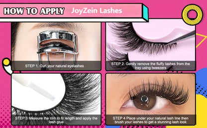 False Eyelashes 30 Pairs — Cat Eye Wispy Strip Lashes, Long Voluminous Reusable Fake Lashes with Flexible Clear Band for Dramatic Eye Makeup, Party & Everyday Wear