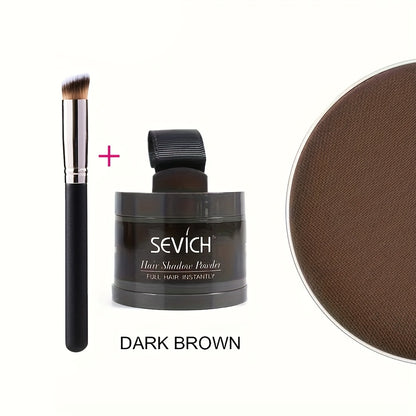 Root Coverage Powder for Thinning Hair - Hairline Concealer with Natural Shadow Effect, Voluminous Lift & Lightweight Formula, Sensitive Scalp Safe, Easy Brush Application for Men & Women All Hair Types