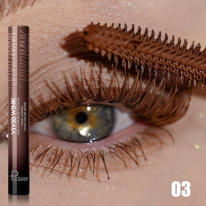 Waterproof Colored Mascara 5 Shades Smudge-Proof Clump-Free Long-Lasting Formula Vivid Eye Makeup for Stage Cosplay Everyday Wear Women