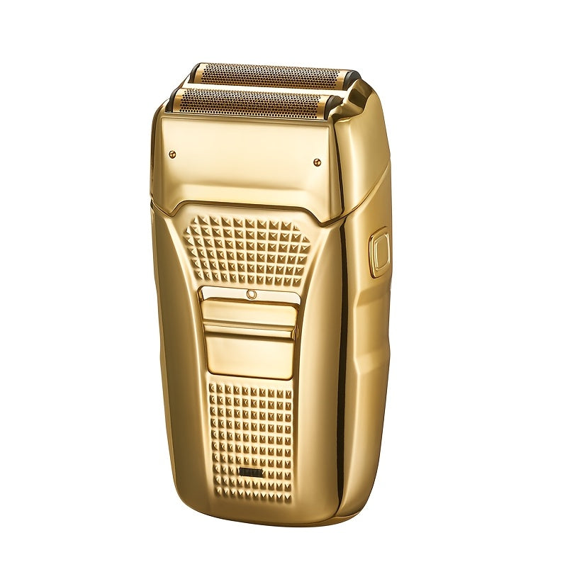 Electric Foil Shaver for Men Bald Head Shaver 4-in-1 Dual Shaver Head USB Rechargeable Cordless Wet Dry Lithium-Ion Sensitive Skin Flagship Model Golden Black