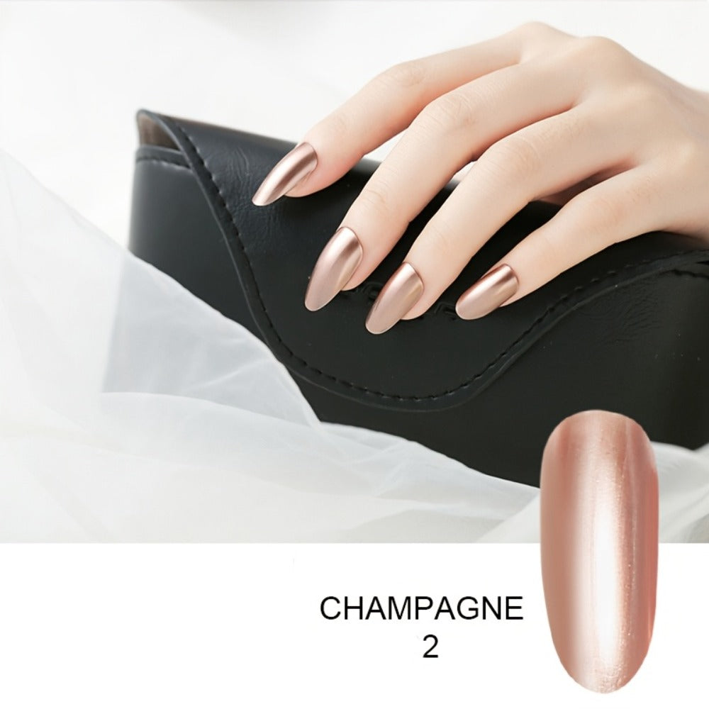Metallic Gel Nail Set, 12 Colors Mirror Nail Polish, Metallic Gel Liner Nail Art, 3D Effect Gel Nail Polish-0.27Oz Build in Thin Brush Metal Painted Drawing Stripper Gel Polish Curing Requires for Nail Art Salon Manicure Gift for Women