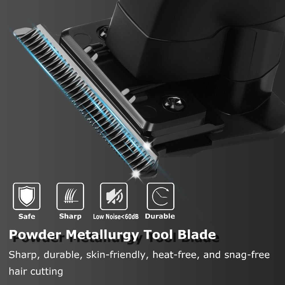 Kemei 3pcs/1Set USB Rechargeable Men'S Professional Electric Hairdresser And Razor Set - High-Precision Cordless Grooming Set with Beard Trimmer for A Close Shave Suitable for Home And Salon Use Ideal Gift for Dad!