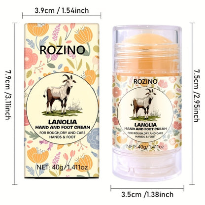 Foot Cream Stick for Dry Cracked Heels – Portable 40g Stick Design with Vitamin E & Aloe Vera, Long-Lasting Hydration for Hands, Feet, Elbows & Knees, 3pcs