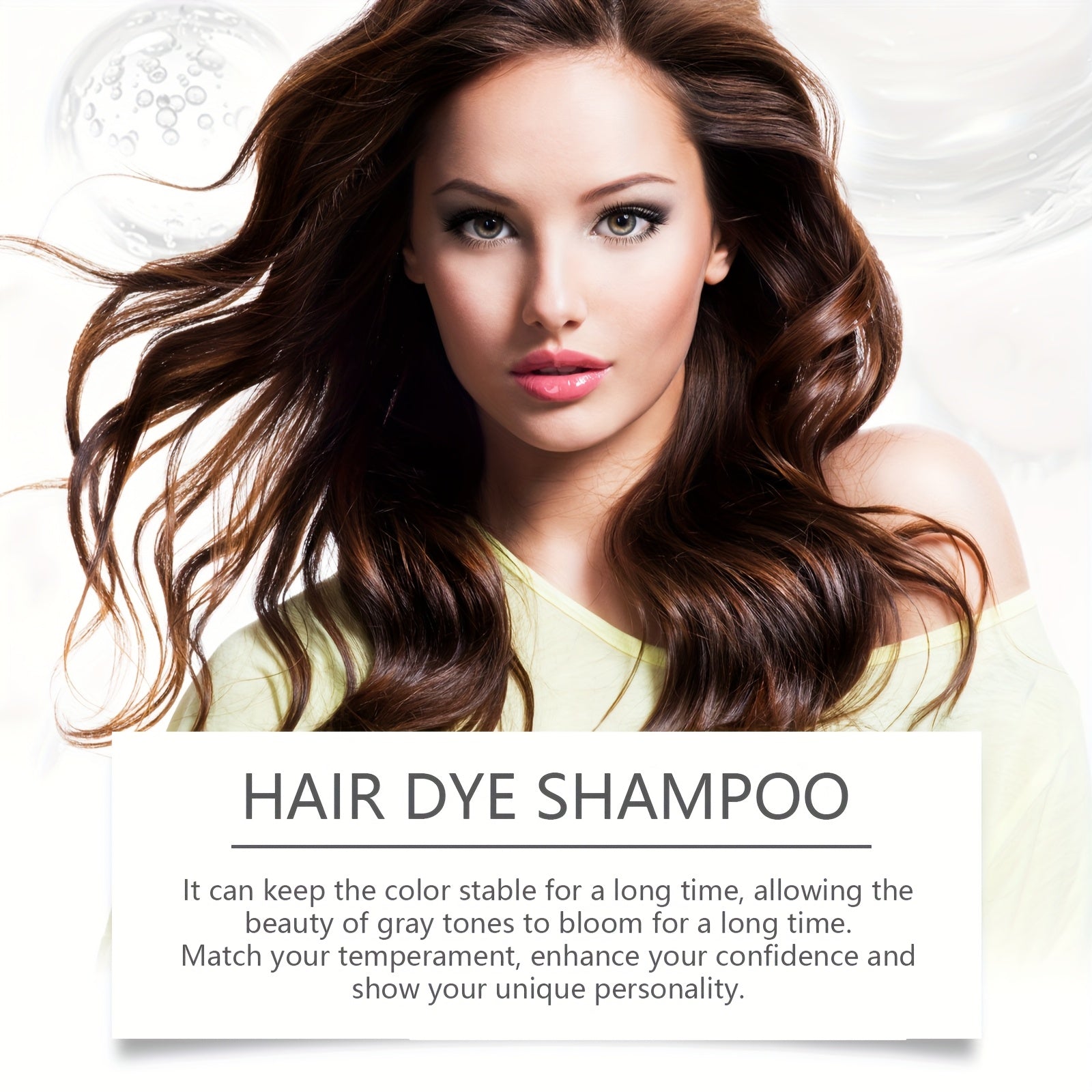 1/2 Pack 3 in 1 Red Hair Dye Shampoo, Carat Special Hair Dye Shampoo, Easy to Color, Moisturizing, Cleaning And Soft Red Hair, Lazy People Easy to Dye Hair Dye to Create Uniform Color, Bright Appearance, The Perfect Gift Choice