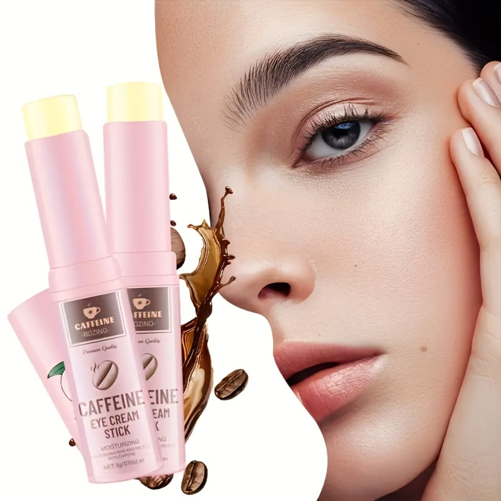 Eye Cream Firming Anti-Aging with Caffeine & Ceramide NP Reduces Dark Circles Puffiness Fine Lines Lifted Refreshed Look Skincare 2pcs