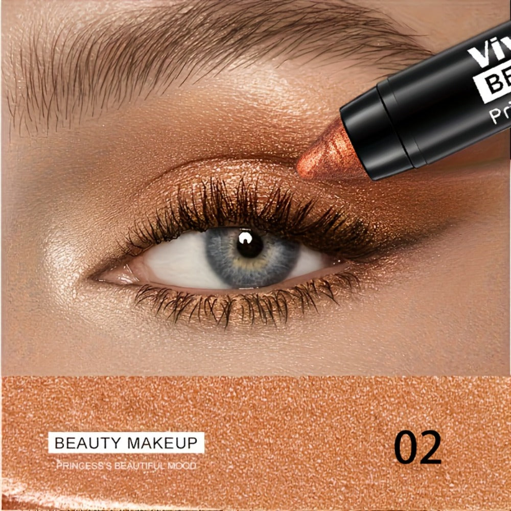 Eyeshadow Sticks 7-Piece Set – Pop Color Matte Eye Makeup Pencils with Eyebrow Pencil, Easy Apply Smoky Eye Kit for Party, Daily & Festival Makeup