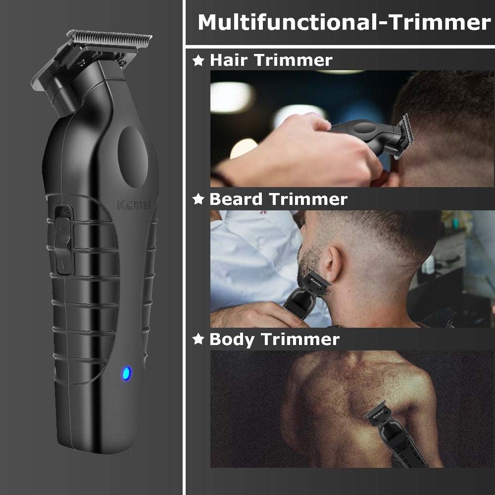 [Perfect Holiday Gift] Kemei Professional Men's Grooming Kit Hair Clipper Beard Trimmer And Reciprocating Shaver Available in Single 2pcs Or 3pcs Set Suitable for Home And Salon Use Perfect Holiday Gift for Dad