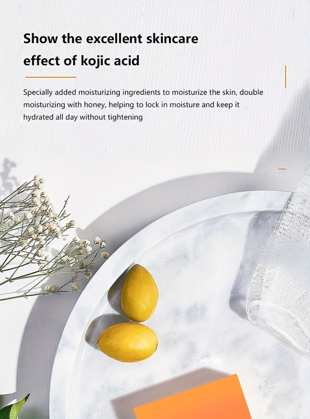 6pcs 100g Kojic Acid Soap - Brighten Skin Tone, Moisturizing, Oil Controlling Soap For Hand, Face, Bath - Natural Orange Flavor, Essential Oil, Gentle Cleansing, Halloween, Thanksgiving, Christmas Gift
