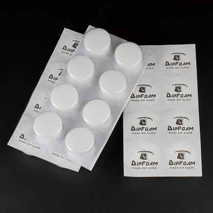 Tattoo Needle Dip Clean Cups 24Pcs Foam Liner Design Odorless Safe Cleaning for Cartridge & Traditional Needles Non-Electric Gentle Tattoo Needle Cleaner