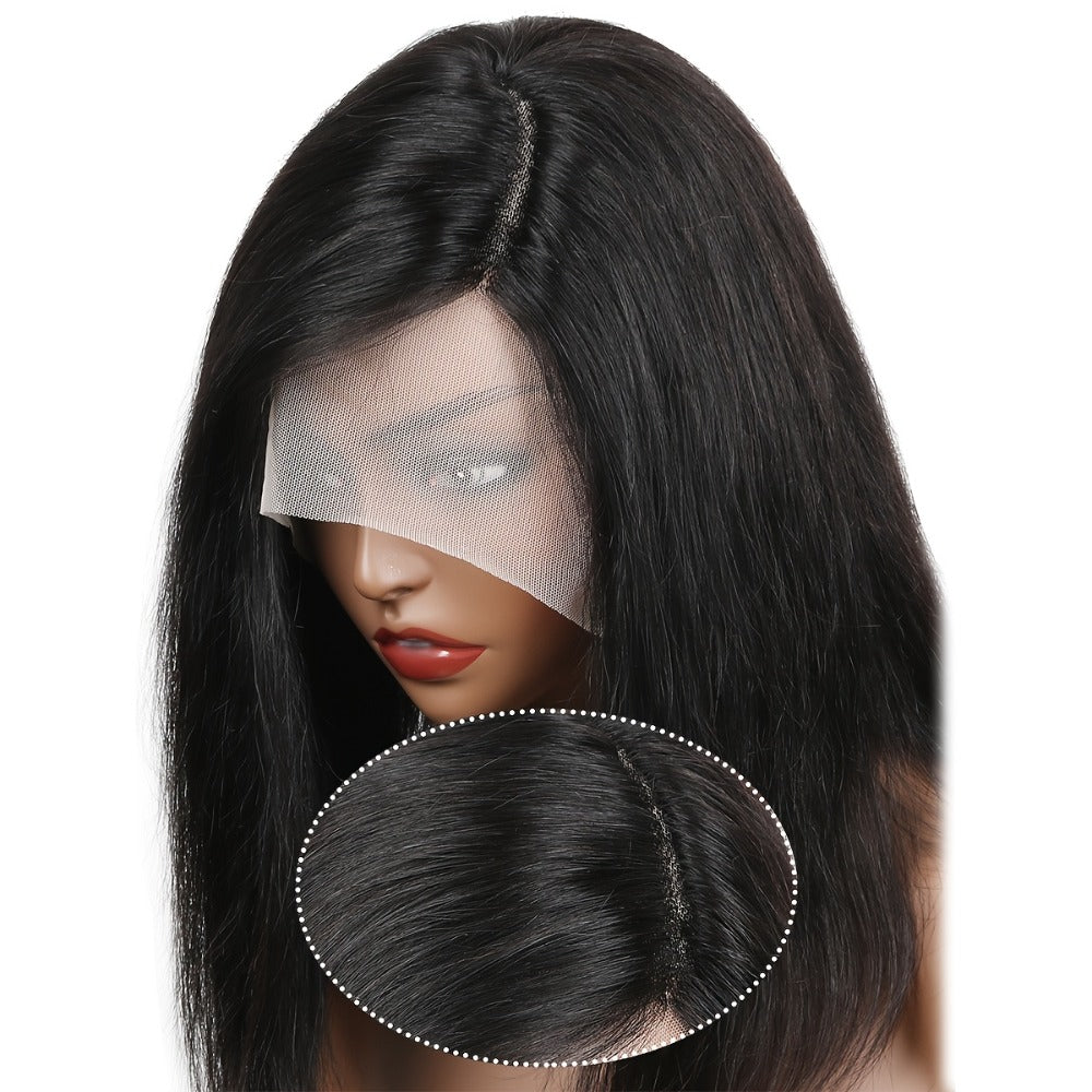Lace Front Bob Wig Human Hair T Part 13x4 Pre-Plucked 180% Density Straight Side Part Natural Black Women 8 10 12 14 Inch Short Wig