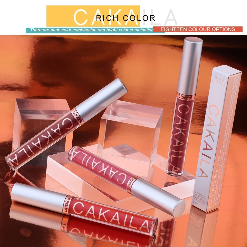 Matte Liquid Lipstick Set 18 Pieces — Long-Wearing Smudge-Proof Formula, Smooth Creamy Texture, Moisturizing All-Day Comfort, Multi-Shade Lip Color Collection for Women