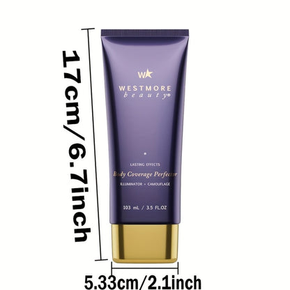 Body Concealer Waterproof Leg & Body Makeup Tattoo Cover Up - Full Coverage Natural Glow Skin Tone Foundation for Women Scars Veins Birthmarks