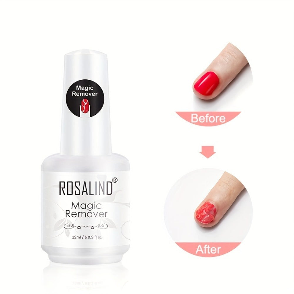 Gel Nail Polish Remover, Professional Gel Polish Remover For Nails, Remove Gel Nail Polish Within 2-5 Minutes - Quick & Easy Polish Remover - No Need For Foil, Soaking Or Wrapping With Cuticle Pusher And Nail Polish Scraper Tools
