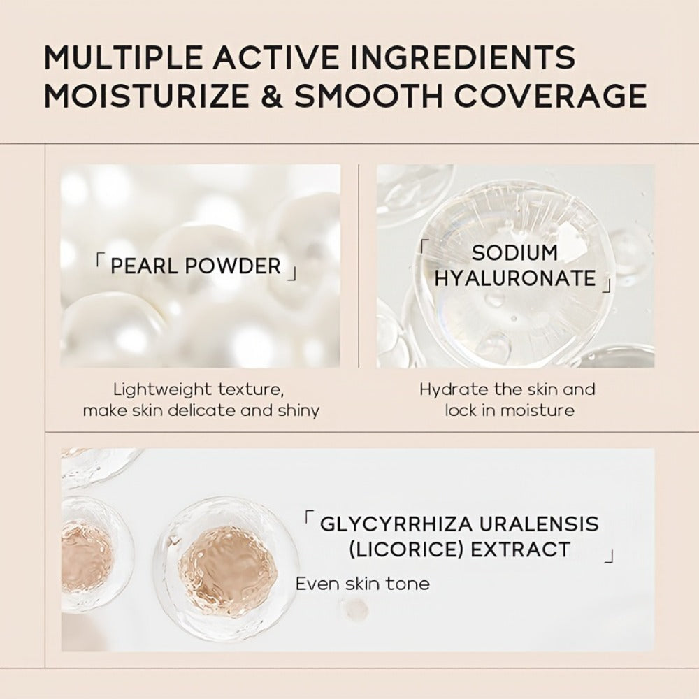3/ 5PCS Moisturizing Liquid Foundation 30ml - Long Wearing Full Coverage Waterproof Flawless Skin Friendly Makeup Cream For Unisex Users