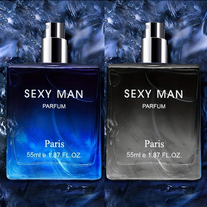 Men's Cologne Spray Long Lasting Woody Oriental Fragrance Warm Oud Sandalwood Scent for Dating Daily Wear Gift for Him Set of 2 (7054A / 7054B)