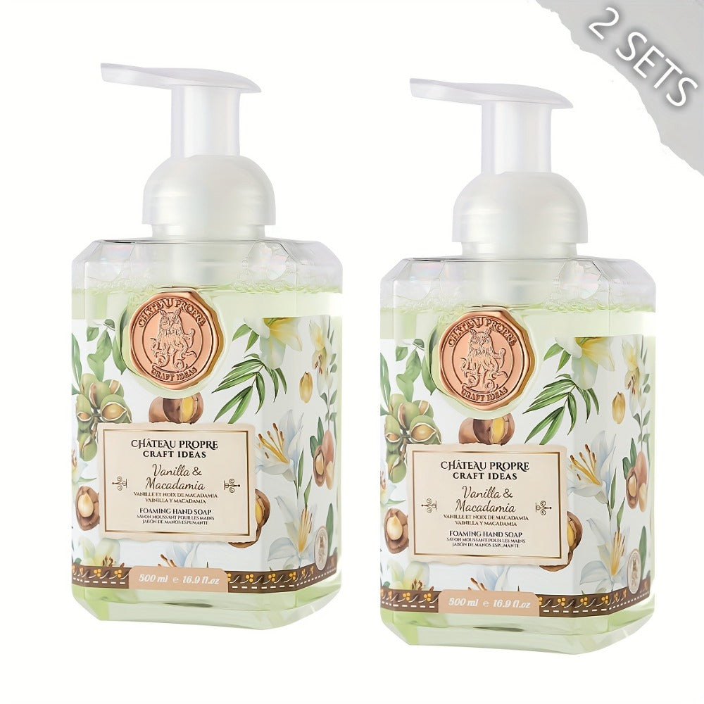 1pc/2pcs Foaming Hand Soap, Ethically Made, 16.9fl.oz (500ml), Fresh Smell. Good for Bathroom, Kitchen And Bedroom. Good Choice for.