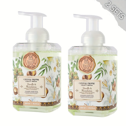 Foaming Hand Soap with Coconut Oil 500ml Ethically Made - Moisturizing Foam Hand Wash 7 Fresh Scents for Bathroom Kitchen All Skin Types 16.9 fl oz