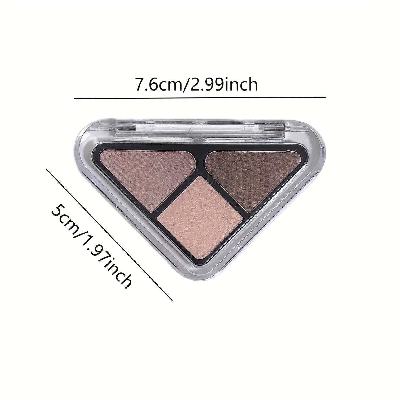 Mini 3-Color Eyeshadow Palette | Matte Nature Shimmery End, Compact, Travel-Friendly, with Makeup Brush, Ideal for Everyday Touch-Up, Perfect Gift