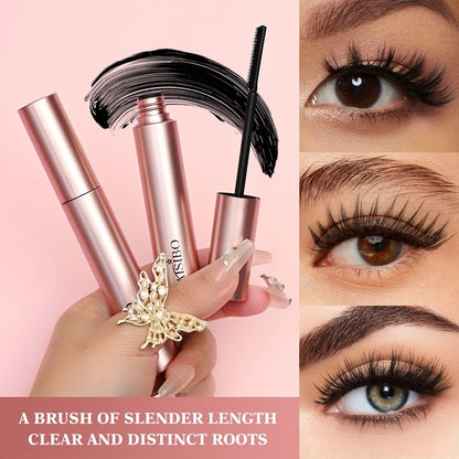 Waterproof Mascara 2-Pack Volumizing Lengthening Curling Long-Lasting Formula Brush Head Lash Extender Eye Makeup Tool for Women