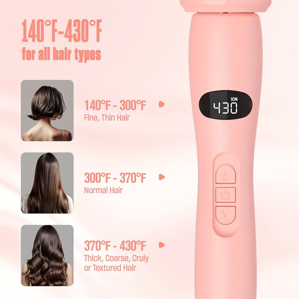 Twist Pro Thermal Brush - 1.5 Inch Heated Round Brush, Effortless Salon Finish, Dual Voltage Travel-Friendly Styling Tool, Anti-Scald, Heats In 20s