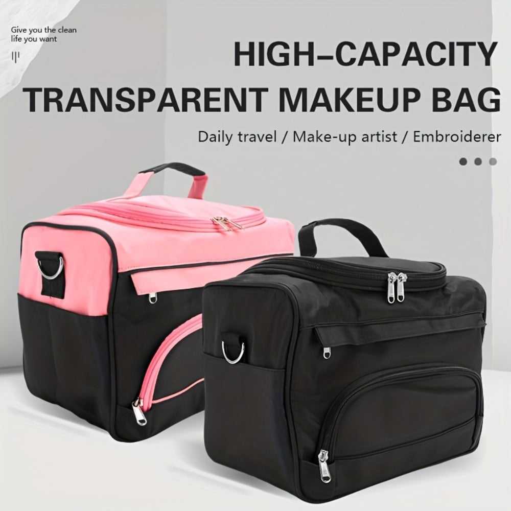 Cosmetics Beauty Hairdressing Styling Bag Multi-functional Hair Makeup Salon Hairdresser Toiletry Organizer Tool Case With Strap