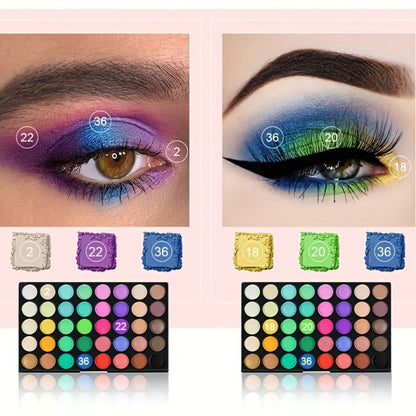 120 Color Eyeshadow Palette with 8 Makeup Brushes - Pearlescent & Matte Shades for Smoky, Cosplay, Stage & Holiday Looks, Blendable Paste Formula, Gift for Women